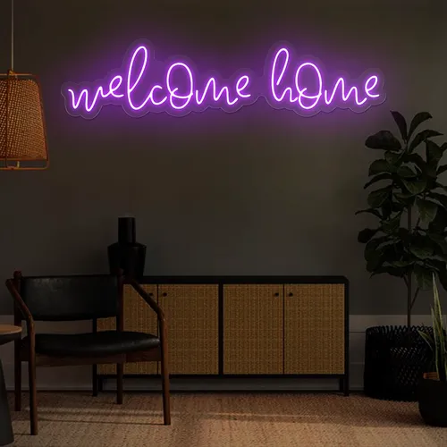 Welcome Home Neon Sign - Bottle Openers Now