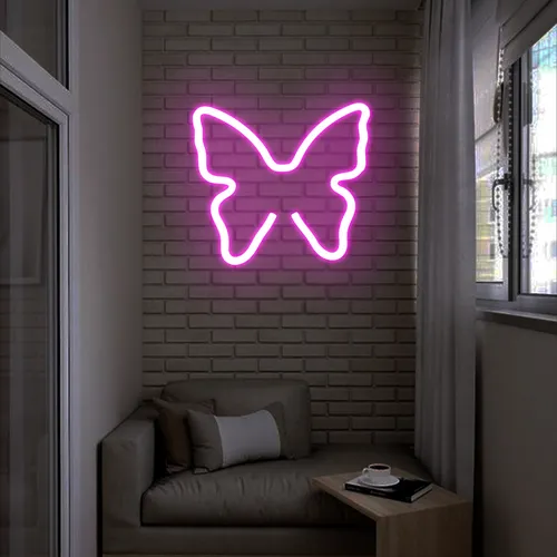 Flutter Pink Neon Sign - Bottle Openers Now