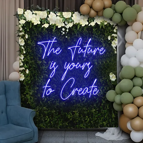 Motivating The Future is Yours to Create Neon Sign - Bottle Openers Now