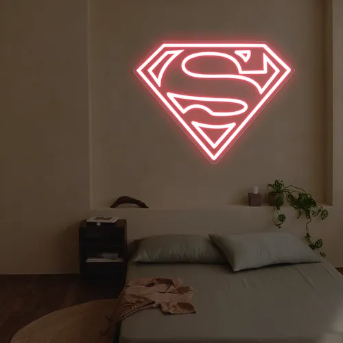 Superman Neon Sign - Bottle Openers Now