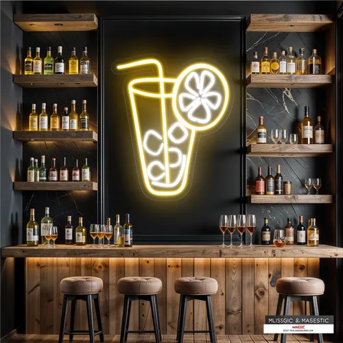 Tropical Glass Neon Sign - Bottle Openers Now