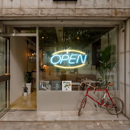 Open Window Neon Sign - Bottle Openers Now