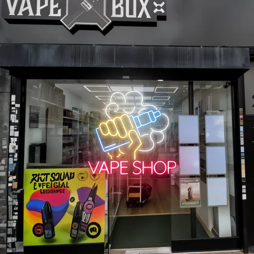 Vape Shop Window Neon Sign - Bottle Openers Now