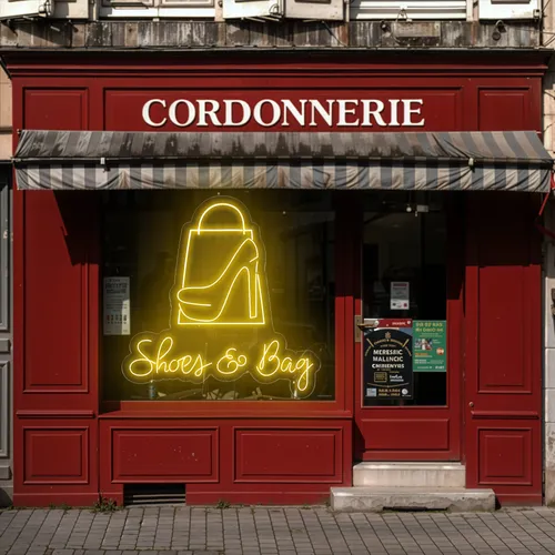 Shoe Bag Window Neon Sign - Bottle Openers Now