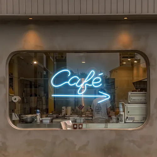 Cafe Window Neon Sign - Bottle Openers Now