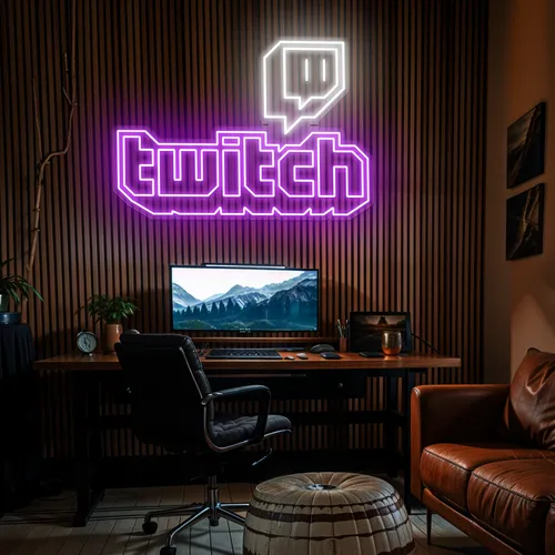 Twitch Gaming Room Neon Sign - Bottle Openers Now
