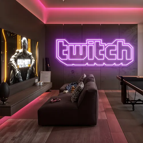 Twitch Streamer Neon Sign - Bottle Openers Now