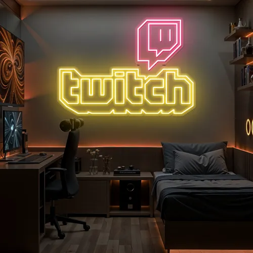 Twitch Bold Glow Neon Sign - Bottle Openers Now