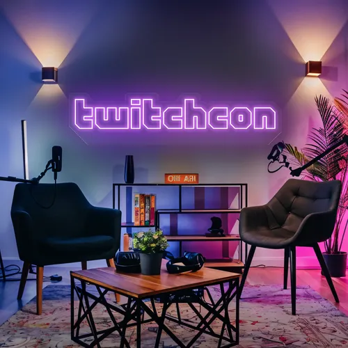 TwitchCon Gamer Lounge Neon Sign - Bottle Openers Now