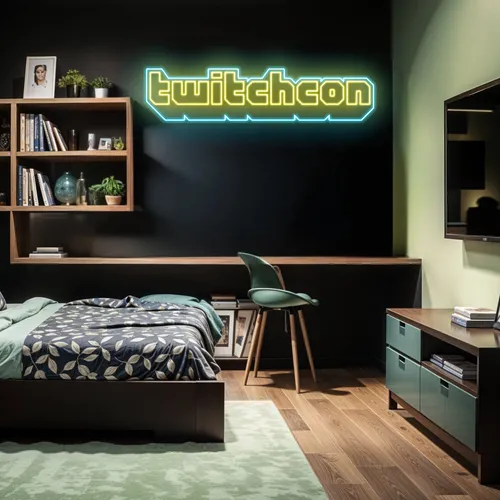 TwitchCon Bedroom Aesthetic Neon Sign - Bottle Openers Now