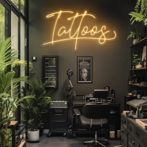 Glow Ink Tattoos Neon Sign - Bottle Openers Now