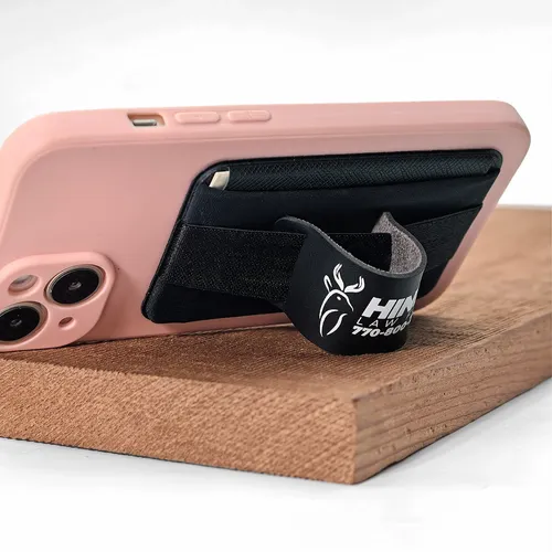 Leather Phone Wallet with Hand Grip - Bottle Openers Now