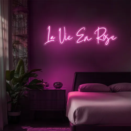 La Vie En Rose Neon Sign - Bottle Openers Now