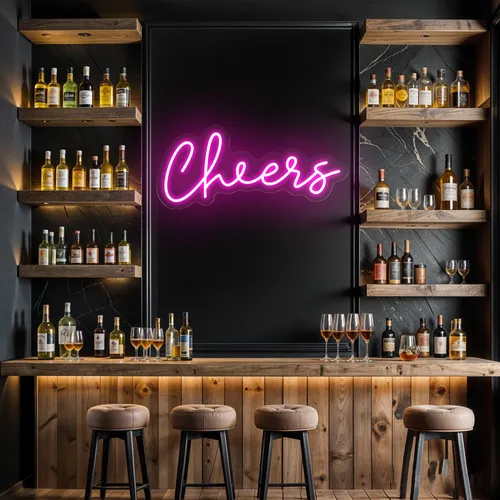 Mini Cheers Neon Sign - Bottle Openers Now