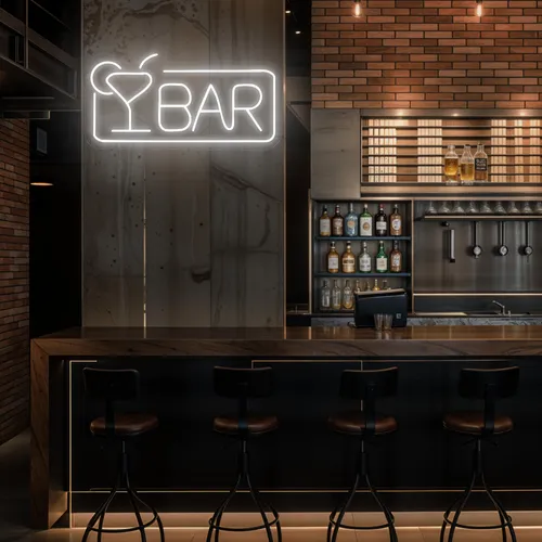 Bar Neon Sign - Bottle Openers Now
