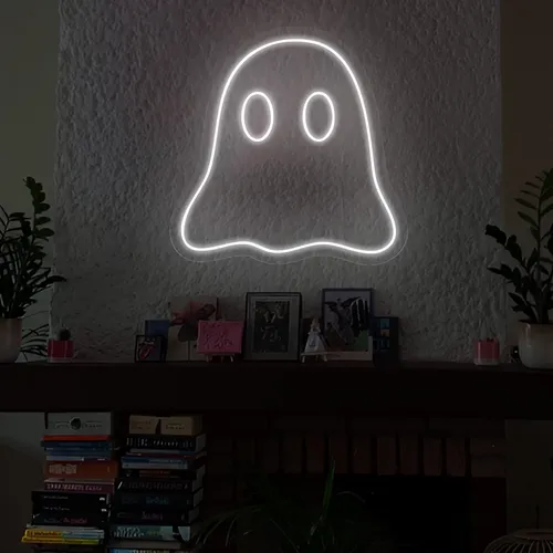 Mini Ghost Neon Sign - Bottle Openers Now