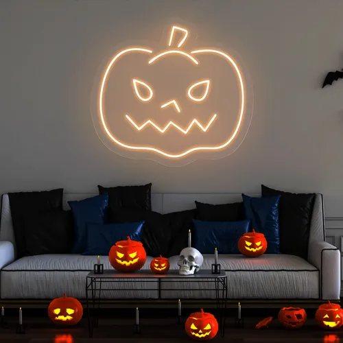 Pumpkin Neon Sign - Bottle Openers Now