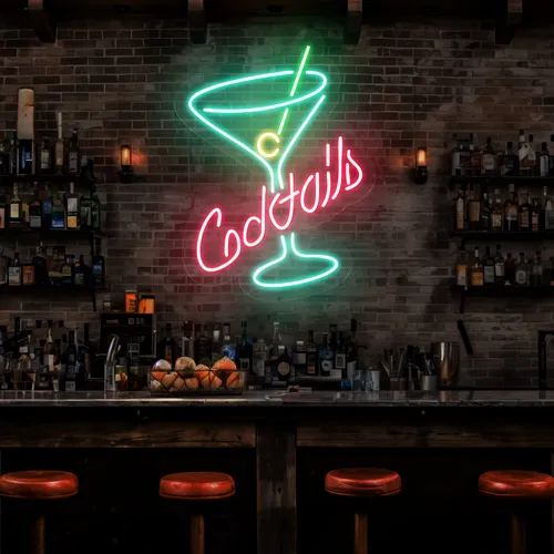 Cocktails Neon Sign - Bottle Openers Now