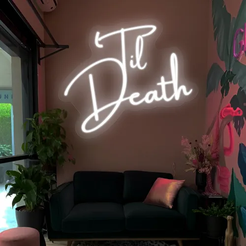 Til Death Neon Signs - Bottle Openers Now