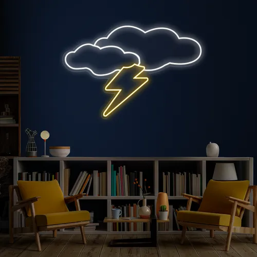 Thunder Cloud Neon Sign - Bottle Openers Now