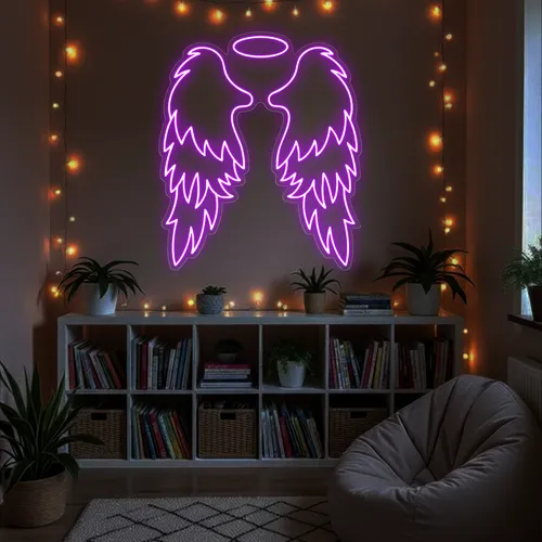 Custom Angel Wings Neon Signs - Bottle Openers Now