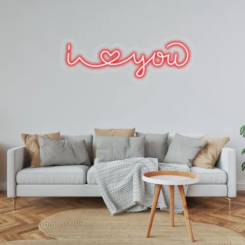 Custom I Love You Neon Sign - Bottle Openers Now