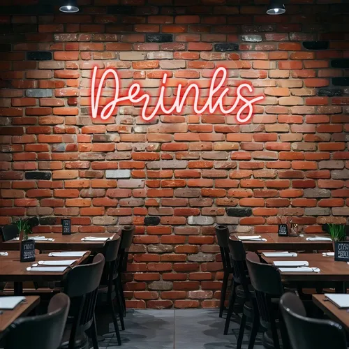 Custom Drink Neon Sign - Bottle Openers Now