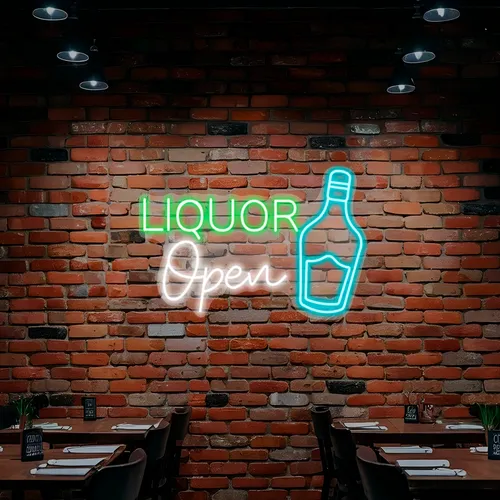 Custom Neon Liquor Signs - Bottle Openers Now