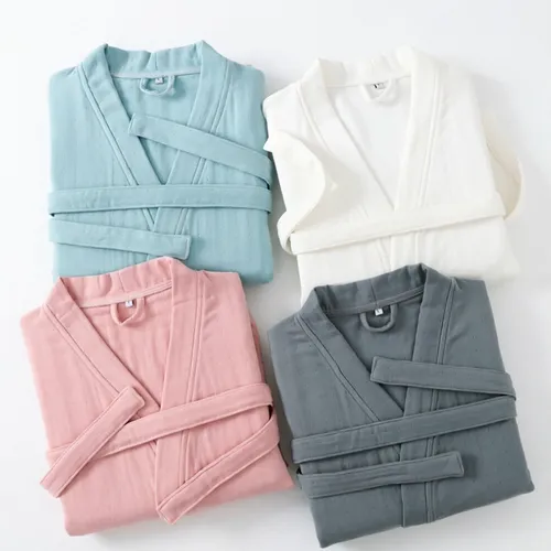 4 Layer Gauze Cotton Bathrobes - Bottle Openers Now