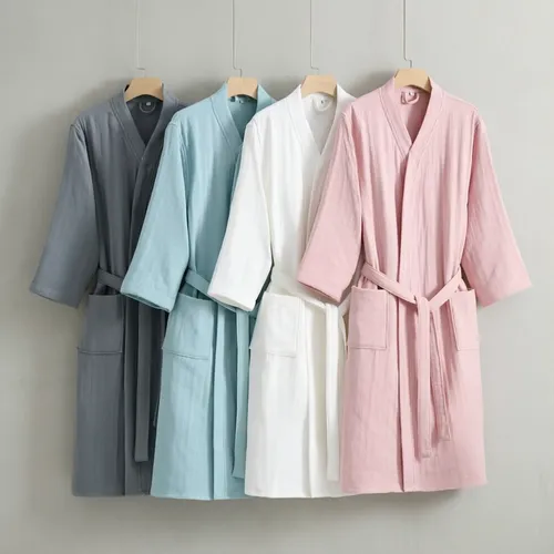 4 Layer Gauze Cotton Bathrobes - Bottle Openers Now