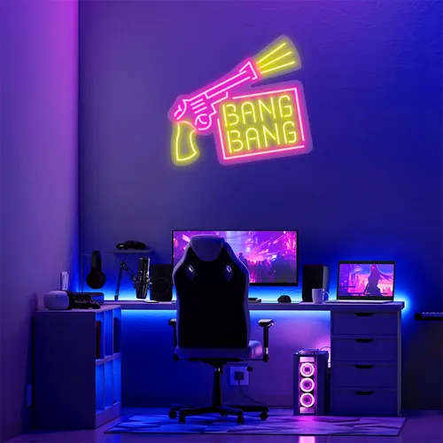 Custom Gun Neon Signs - Bottle Openers Now