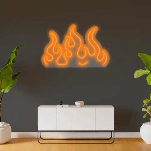 Custom Fire Neon Signs - Bottle Openers Now