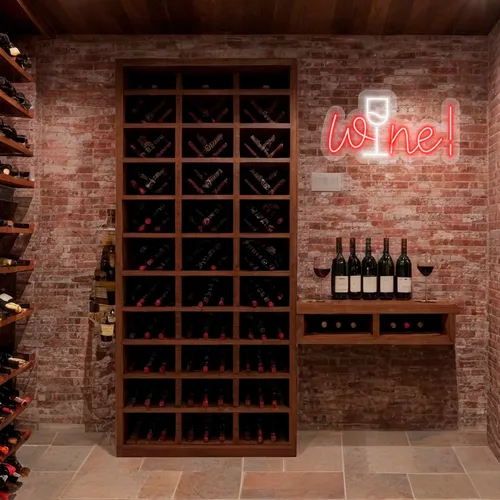 Custom Wine Neon Signs - Bottle Openers Now