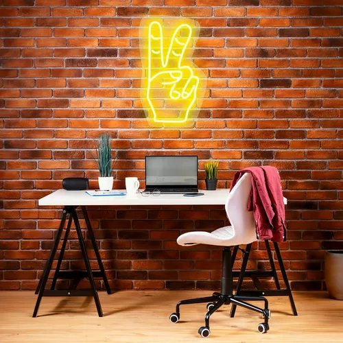 Custom Neon Peace Signs - Bottle Openers Now