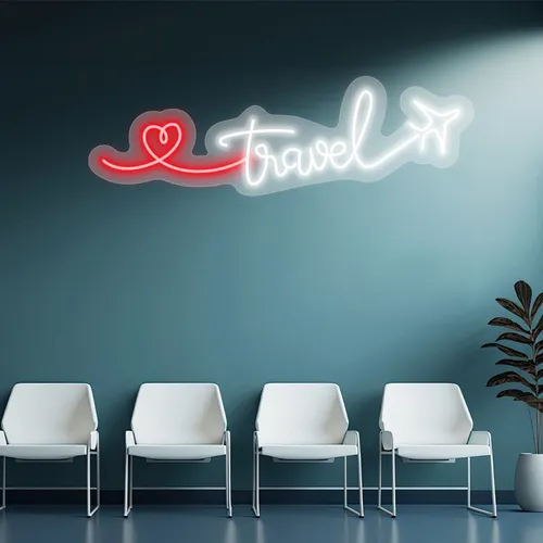 Custom Airplane Neon Signs - Bottle Openers Now