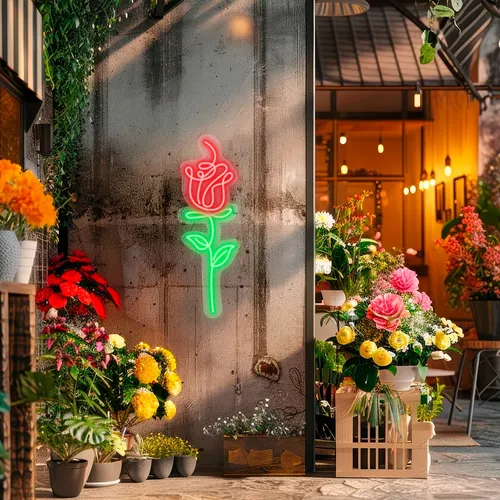 Custom Flower Neon Signs - Bottle Openers Now
