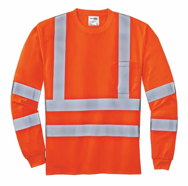 CornerStone - ANSI 107 Class 3 Long Sleeve Snag-Resistant Reflective T-Shirt. CS409 - Bottle Openers Now