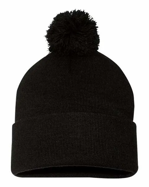 12" Pom-Pom Cuffed Beanie - Bottle Openers Now
