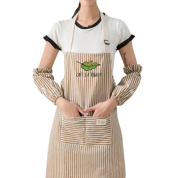 Striped Cotton and Linen Apron - Bottle Openers Now