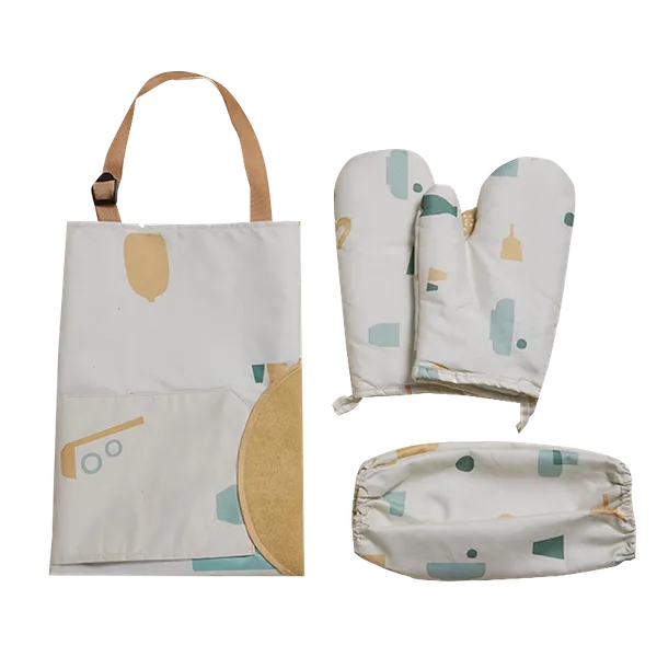 Striped Three-Piece Apron - Bottle Openers Now