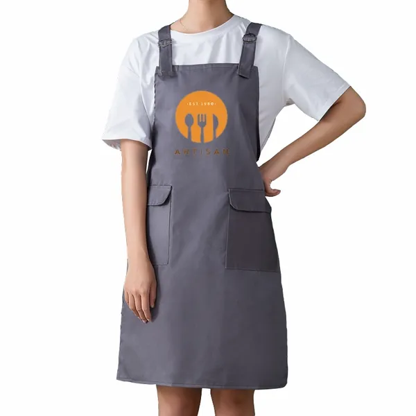 Double Shoulder Strap Pocket Apron - Bottle Openers Now