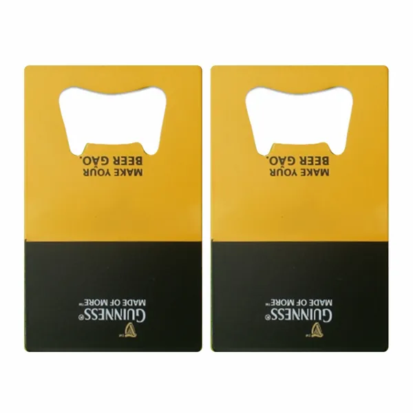 Two-Tone Card Bottle Opener - Bottle Openers Now