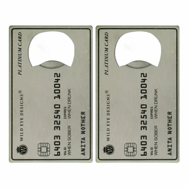 Platinum Card Shaped Bottle Opener - Bottle Openers Now