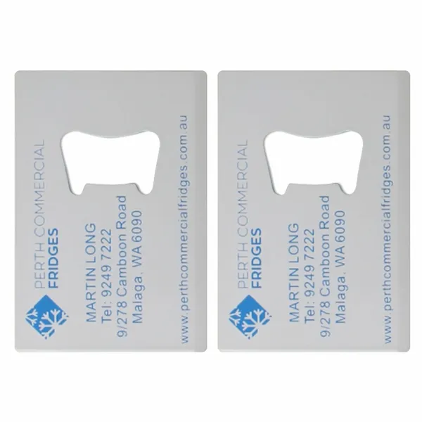 Color Filled Card Bottle Opener - Bottle Openers Now