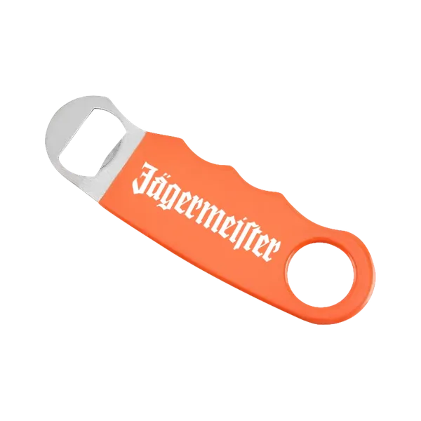 Orange Hand Grip Flat Bottle Opener - Bottle Openers Now
