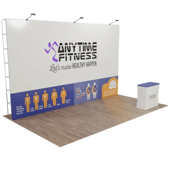 Custom Pop Up Trade Show Display 20' x 10' - Bottle Openers Now