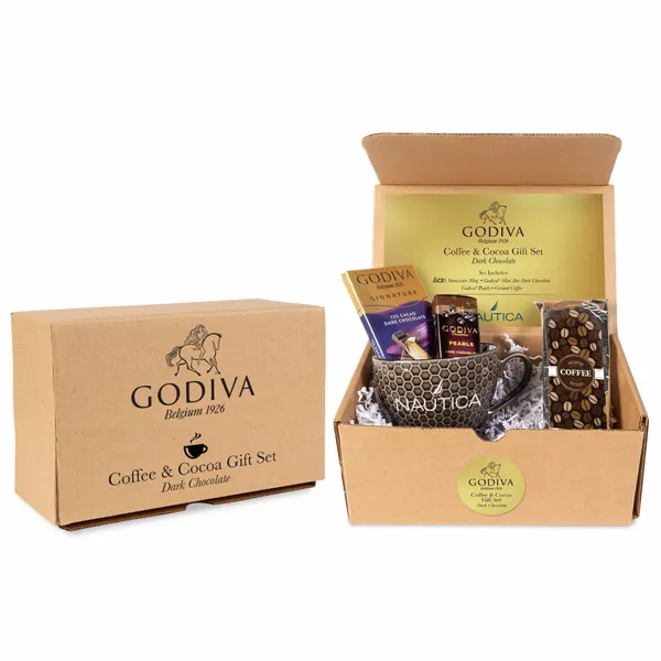 Godiva Coffee and Cocoa Gift Set - Dark Chocolate - Bottle Openers Now
