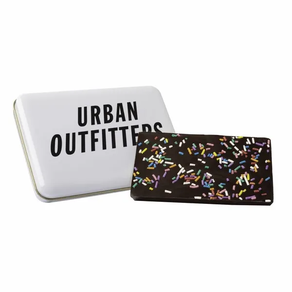 Dark Chocolate & Sprinkle Bark Tin - Bottle Openers Now