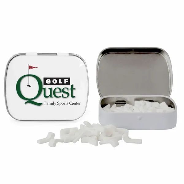 Domed Tin with Golf Club Shaped Mints - Bottle Openers Now