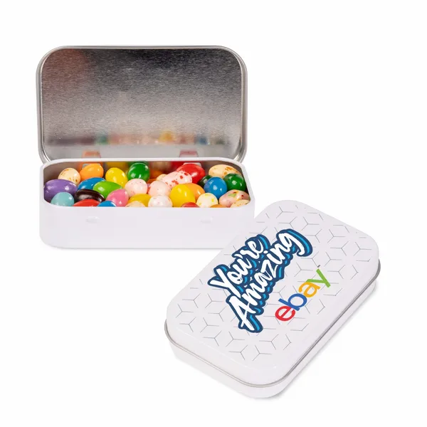 Rectangular Tin - Gourmet Jelly Beans® - Bottle Openers Now